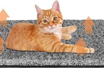 Zuimei Self Heating Cat Bed, No Electric Self Heated Pet Pad Dog Thermal Blanket Bed, Washable Warming Dog Bed Mat for Indoor Cats Kitten Puppy