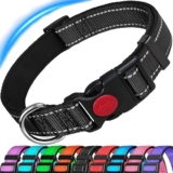 ATETEO Reflective Adjustable Dog Collar – Black: A Must-Have for Nighttime Walks!